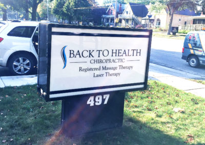backto health sign